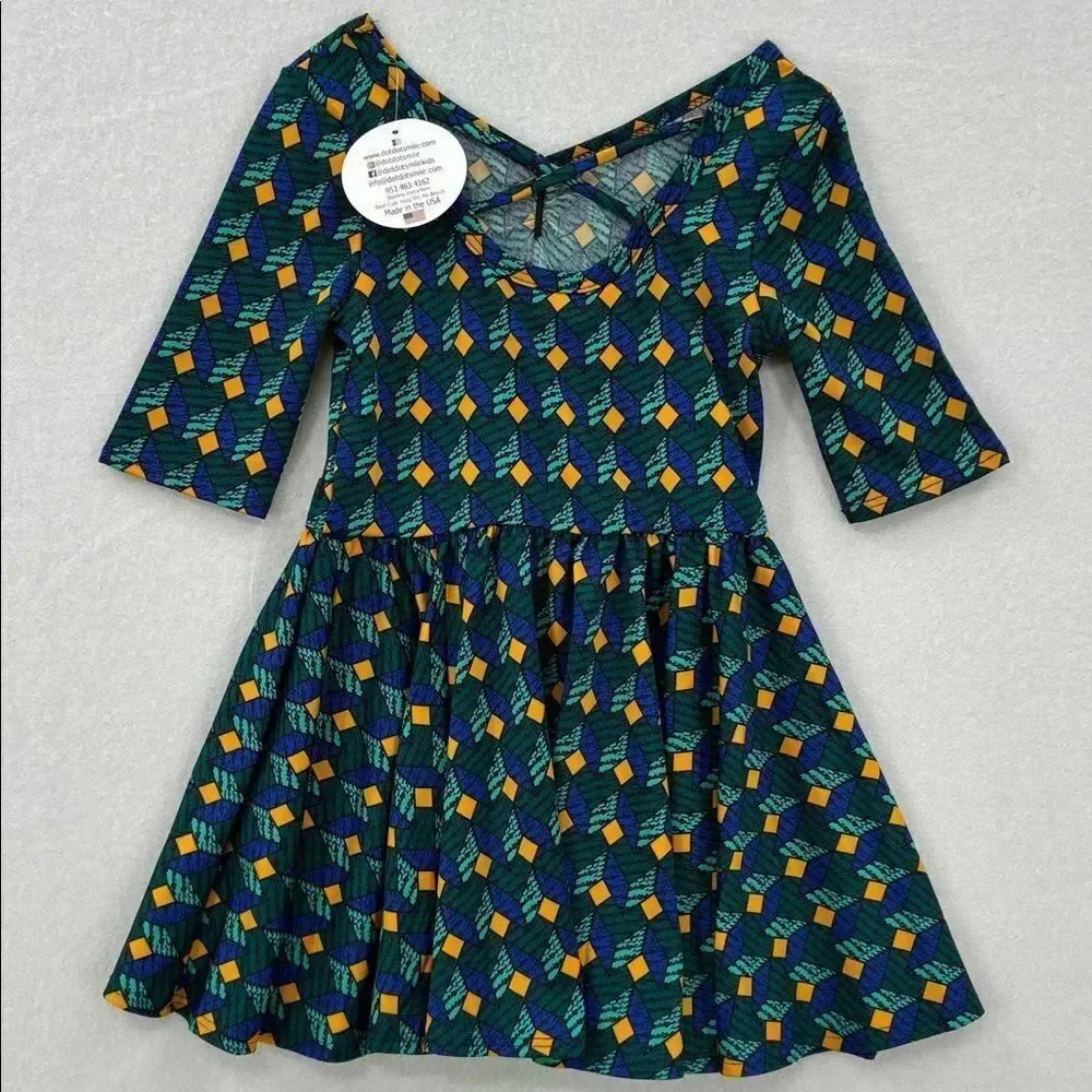 3For$20 DotDot Smile Colorful Geometric Kids Dress